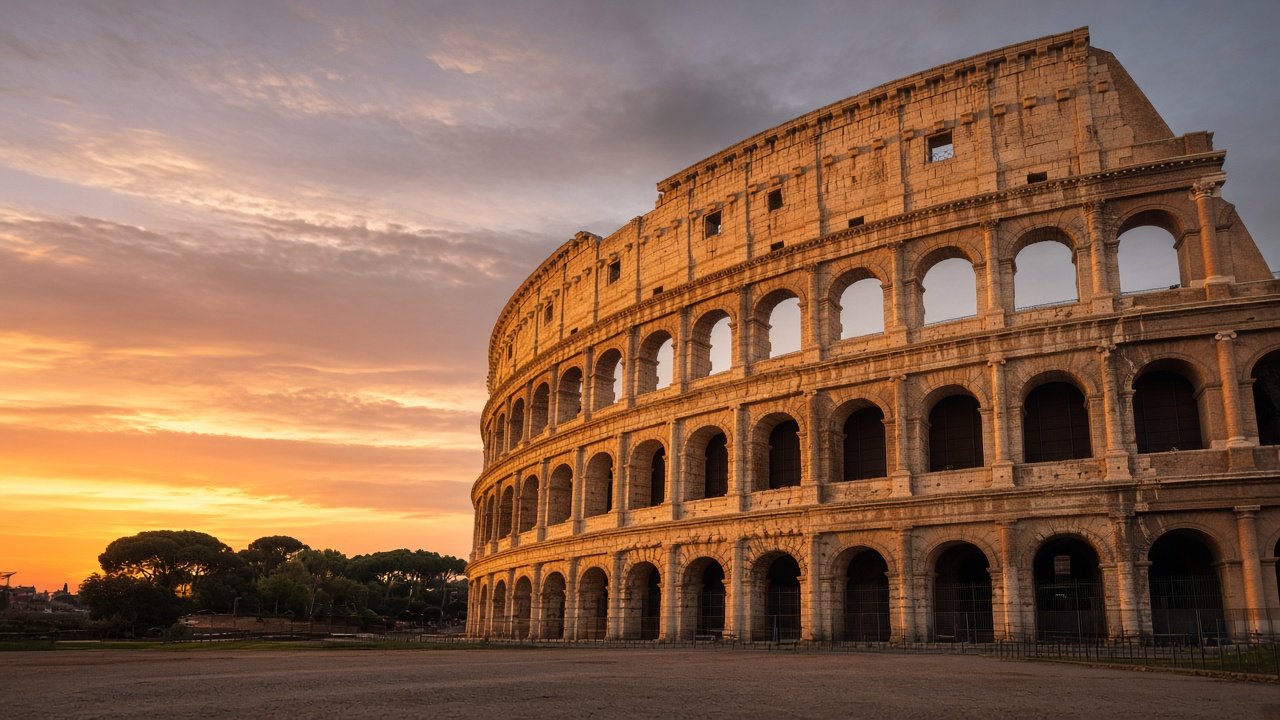 The Colosseum in Rome, Italy