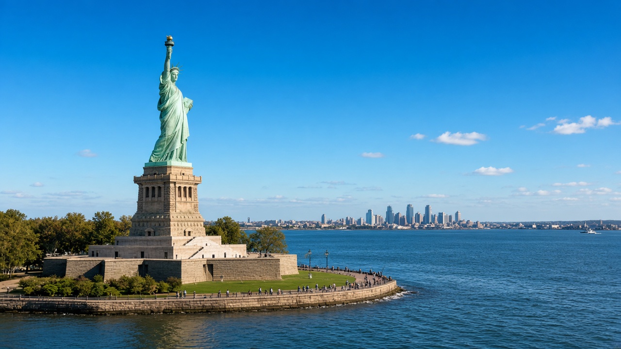 The Statue of Liberty in New York, United States